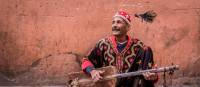 Musician plying his trade in the medina, Marrakesh | Richard I'Anson