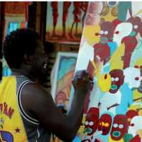 Artist on the colourful streets of Zanzibar | Sue Badyari