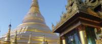 The central stupa of the Shwedagon Pagoda is 90 meters tall and gilded with gold leaf. | Caroline Mongrain