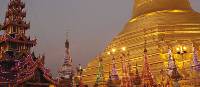 The 'golden' pagoda at dusk. Yangon, Myanmar | Mike Geisel