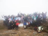 Charity fundraisers celebrating at the summit of Mt Kosciuszko |  <i>Jannice Banks</i>