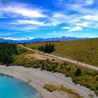 Enjoy spectacular views of Lake Pukaki & the Southern Alps on the Alps 2 Ocean Cycle Trail | Dan Thour