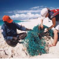Clearing nets and marine debris from the Arhnem Land coastline