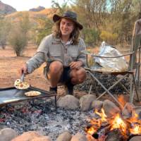 Guides prepare fresh meals each day