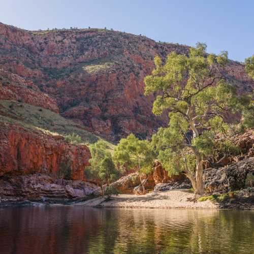 There are many waterholes along the Larapinta Trail