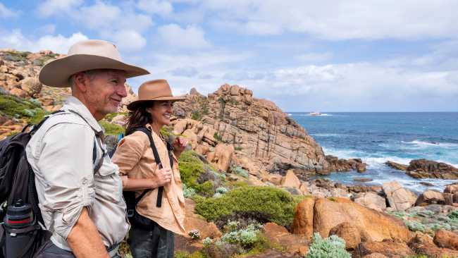 Enjoy spectacular views along the Cape to Cape walk in Western Australia