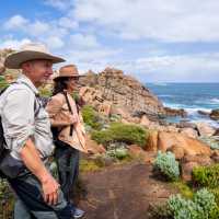 Enjoy spectacular views along the Cape to Cape walk in Western Australia