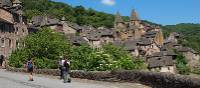 Wandering through the village of Conques