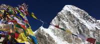 Prayers flags strung at the top of Kala Pattar | Heather Hawkins