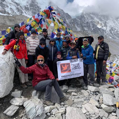 Charity challengers making it to Everest Base Camp