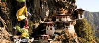Views across to Taktsang Monastery or 'Eagle's Nest' in Bhutan | Liz Light
