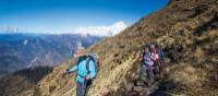 Trekkers enjoy fantastic weather while walking from Kopra Rodge to Swantha | Mark Tipple