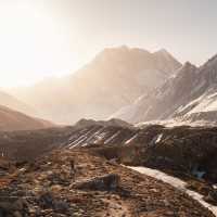 Glorious mountain views on the Manaslu Circuit