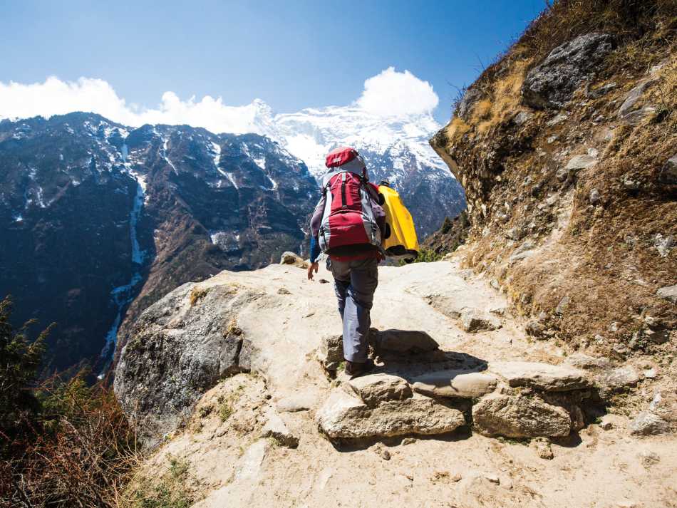 Trekking through Nepal
