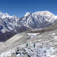 Views across to the Annapurna mountain range from Larkya La Pass | Paul Harrison